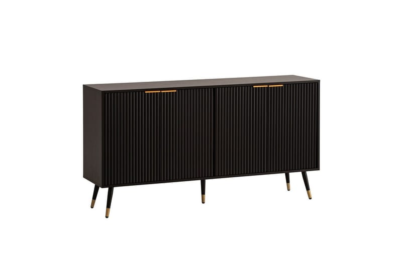 Skænk Wohnling Folieret spånplade egetræslook 150 cm 4 døre moderne - Møbler - Borde - Aflastningsbord - Entrébord