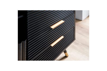 Skænk Wohnling Folieret spånplade egetræslook 77 cm 2 døre 2 skuffer opbevaringsplads moderne - Opbevaring - Opbevaringsmøbler - Skænke & sideboards