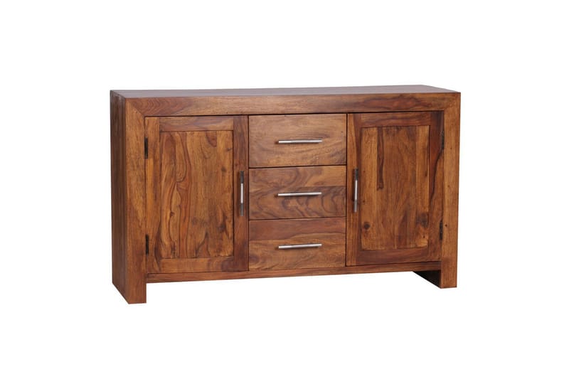 Skænk Wohnling Massivt træ 118 x 40 cm 2 døre 3 skuffer landstil - Møbler - Borde - Aflastningsbord - Lampebord