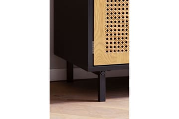 Skænk Wohnling Melaminbelagt MDF 80 cm 2 døre 2 skuffer med wienervæv moderne - Møbler - Borde - Aflastningsbord - Bakkebord & små borde