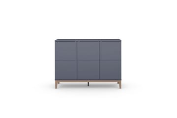 Skænk Pelle 120x41x85 cm, Grå/Wotan Eg - 120x41x85 cm, Grå/Wotan Eg - Opbevaring - Opbevaringsmøbler - Skænke & sideboards