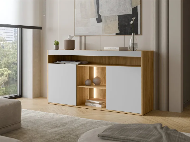 skab FIORE - Brun og grå - Opbevaring - Opbevaringsmøbler - Skænke & sideboards