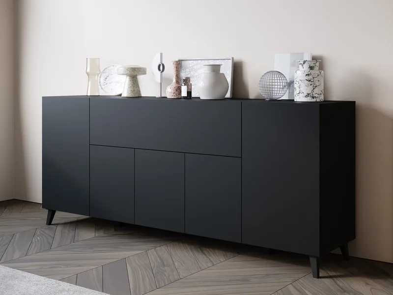 skab Kommode PHUKET 180 sort - Opbevaring - Opbevaringsmøbler - Skænke & sideboards