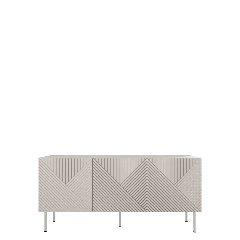 skab NO_BRAND Kommode ART DECO 3D 150 beige - Opbevaring - Opbevaringsmøbler - Skænke & sideboards