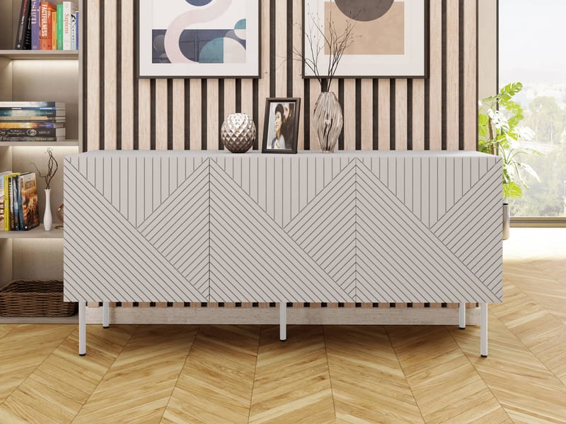 skab NO_BRAND Kommode ART DECO 3D 150 beige - Opbevaring - Opbevaringsmøbler - Skænke & sideboards