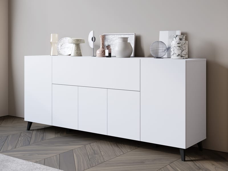 skab NO_BRAND Kommode PHUKET 180 hvid - Opbevaring - Opbevaringsmøbler - Skænke & sideboards