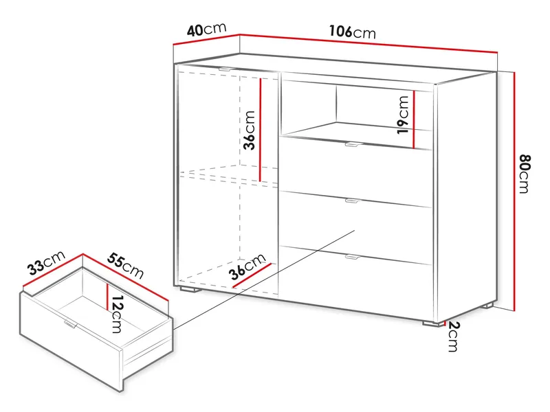Sovren Kommode 106 cm - Brun - Opbevaring - Opbevaringsmøbler - Kommode