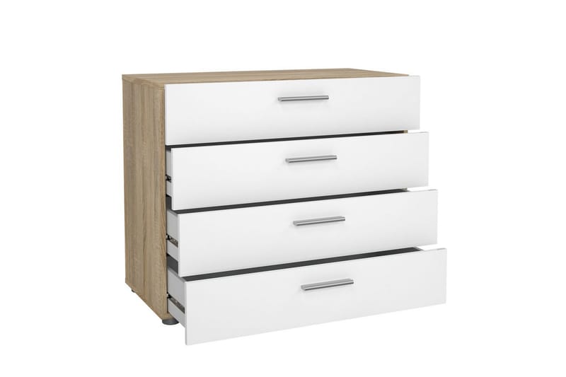 Suntia Kommode 80 cm - Natur/Hvid - Opbevaring - Opbevaringsmøbler - Kommode