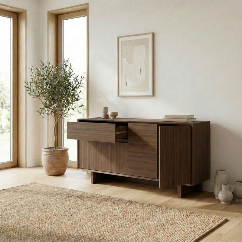 Tavon Konsol 146x76x45 cm - Milano Walnut - Opbevaring - Opbevaringsmøbler - Skænke & sideboards