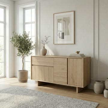 Tavon Konsol 146x76x45 cm - Natur eg - Opbevaring - Opbevaringsmøbler - Skænke & sideboards