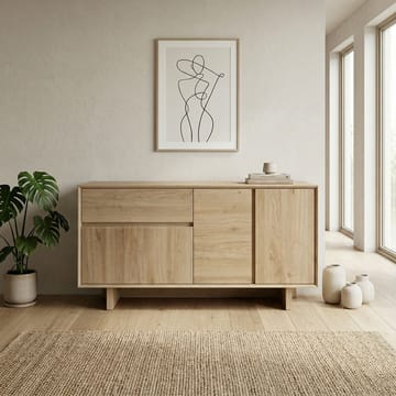 Tavon Konsol 146x76x45 cm - Natur eg - Opbevaring - Opbevaringsmøbler - Skænke & sideboards