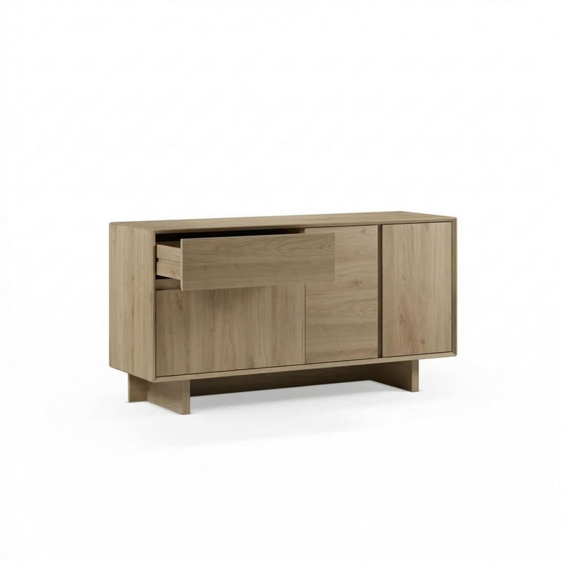 Tavon Konsol 146x76x45 cm - Natur eg - Opbevaring - Opbevaringsmøbler - Skænke & sideboards