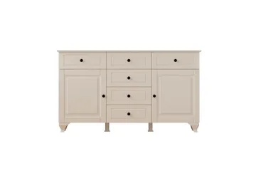 Thoro Hjørnekommode 130 cm - Mat Hvid - Opbevaring - Opbevaringsmøbler - Kommode