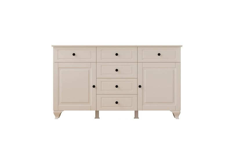 Thoro Hjørnekommode 130 cm - Mat Hvid - Opbevaring - Opbevaringsmøbler - Kommode