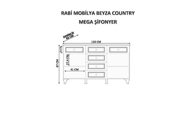 Thoro Hjørnekommode 130 cm - Mat Hvid - Opbevaring - Opbevaringsmøbler - Kommode
