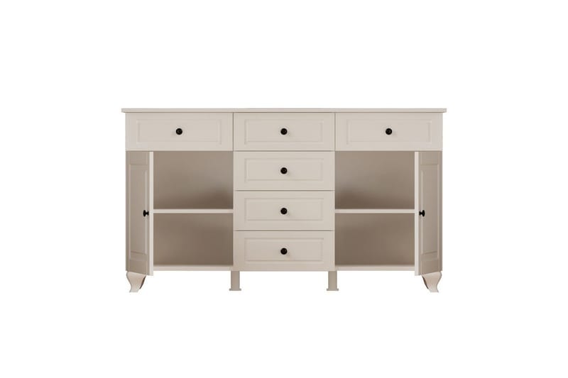 Thoro Hjørnekommode 130 cm - Mat Hvid - Opbevaring - Opbevaringsmøbler - Kommode