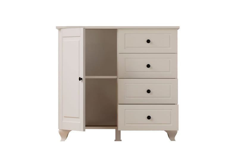 Thoro Hjørnekommode 87 cm - Mat Hvid - Opbevaring - Opbevaringsmøbler - Kommode - Entrékommode