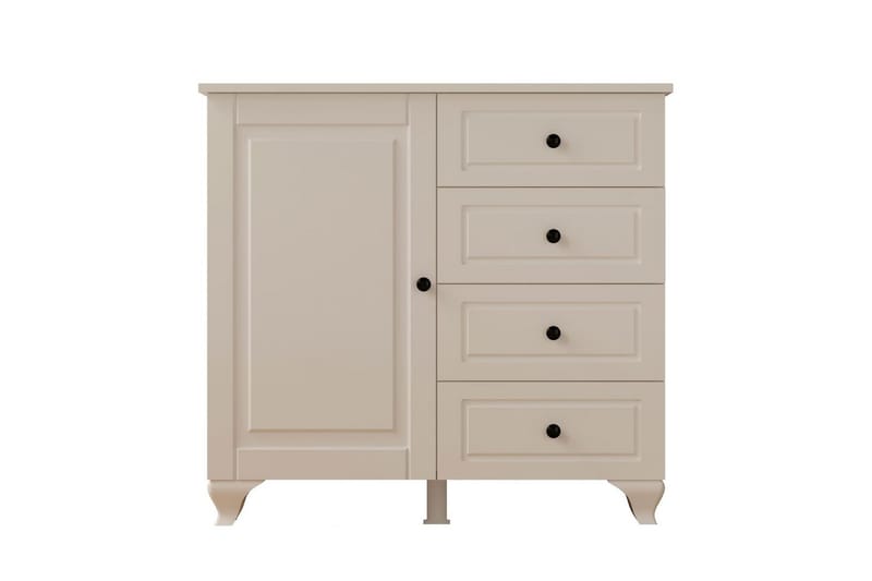 Thoro Hjørnekommode 87 cm, Mat Hvid