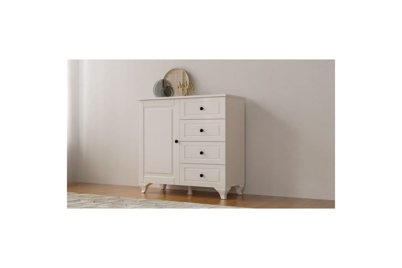 Thoro Hjørnekommode 87 cm - Mat Hvid - Opbevaring - Opbevaringsmøbler - Kommode