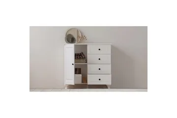 Thoro Hjørnekommode 87 cm - Mat Hvid - Opbevaring - Opbevaringsmøbler - Kommode - Entrékommode