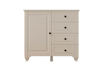 Thoro Hjørnekommode 87 cm - Mat Hvid - Opbevaring - Opbevaringsmøbler - Kommode - Entrékommode