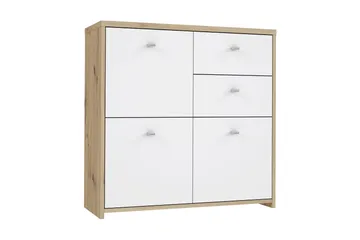 Toledor Skænk 2 Skuffer 74x77 cm - Brun / hvid - Opbevaring - Opbevaringsmøbler - Skænke & sideboards