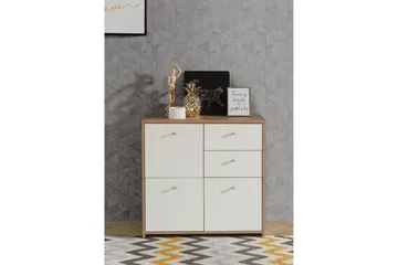 Toledor Skænk 2 Skuffer 74x77 cm - Brun / hvid - Opbevaring - Opbevaringsmøbler - Skænke & sideboards
