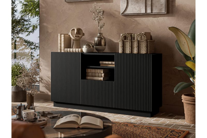 Torvalen Skænk 150x42 cm - Sort - Opbevaring - Opbevaringsmøbler - Skænke & sideboards