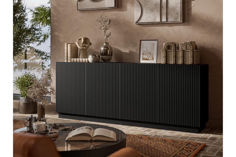 Torvalen Skænk 200x42 cm - Sort - Opbevaring - Opbevaringsmøbler - Skænke & sideboards