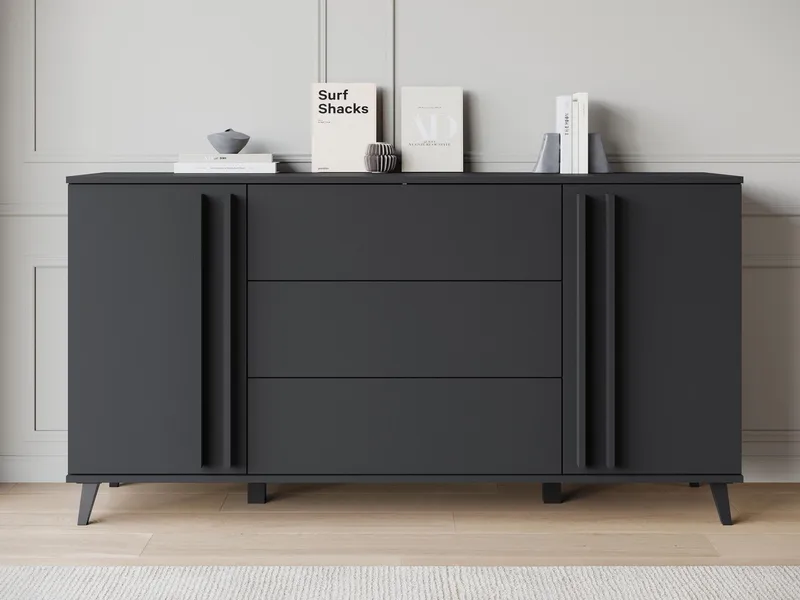 Torvos Kommode 150 cm - Sort - Opbevaring - Opbevaringsmøbler - Kommode