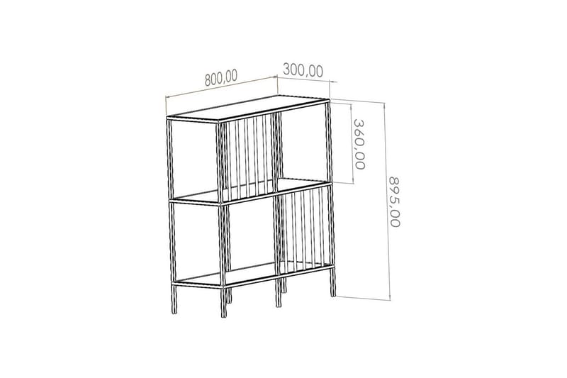 Travos Skänk 80x30 cm - Natur/Gennemsigtig - Opbevaring - Opbevaringsmøbler - Skænke & sideboards