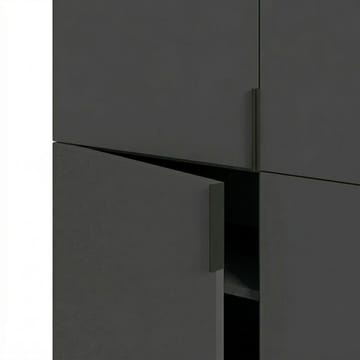 Truvia Skænk 100x128x40 cm - Antracit/Sort - Opbevaring - Opbevaringsmøbler - Skænke & sideboards