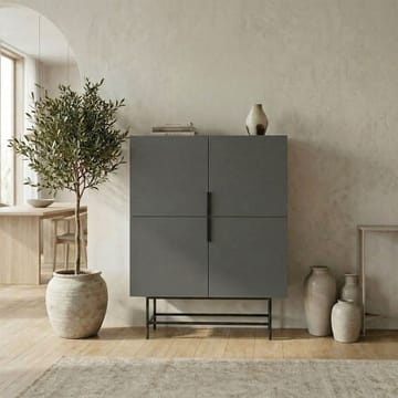 Truvia Skænk 100x128x40 cm - Antracit/Sort - Opbevaring - Opbevaringsmøbler - Skænke & sideboards