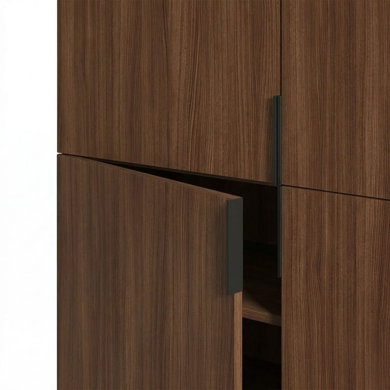 Truvia Skænk 100x128x40 cm - Milano valnød sort - Opbevaring - Opbevaringsmøbler - Skænke & sideboards
