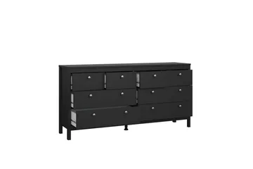 Vallvidera Kommode 159,6 cm - Sort - Opbevaring - Opbevaringsmøbler - Kommode