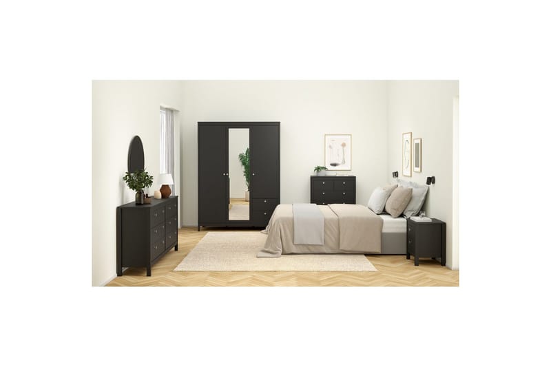 Vallvidera Kommode 159,6 cm - Sort - Opbevaring - Opbevaringsmøbler - Kommode