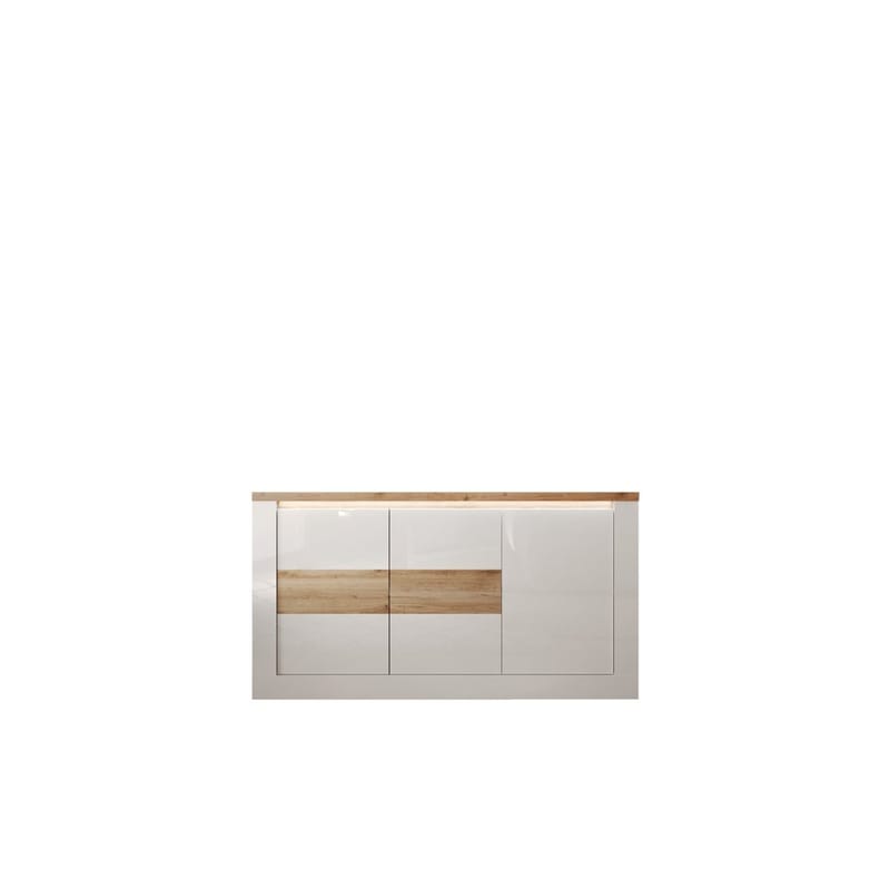 Vandesar Skænk 160 cm - Natur/Hvid - Opbevaring - Opbevaringsmøbler - Skænke & sideboards