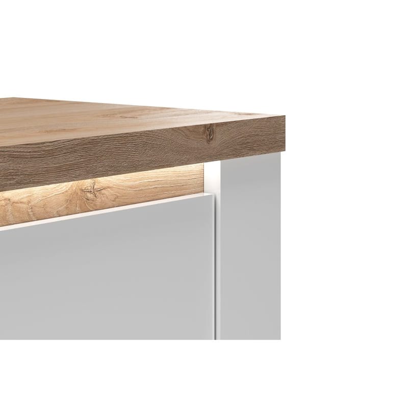 Vandesar Skænk 207 cm - Natur/Hvid - Opbevaring - Opbevaringsmøbler - Skænke & sideboards