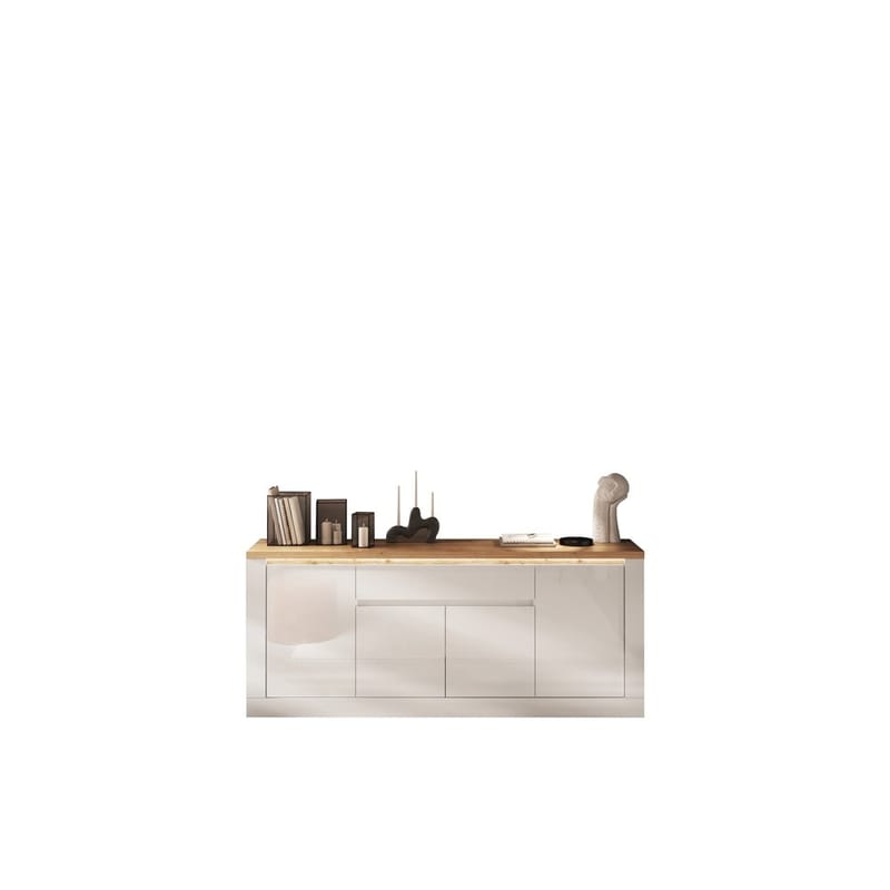 Vandesar Skænk 207 cm - Natur/Hvid - Opbevaring - Opbevaringsmøbler - Skænke & sideboards