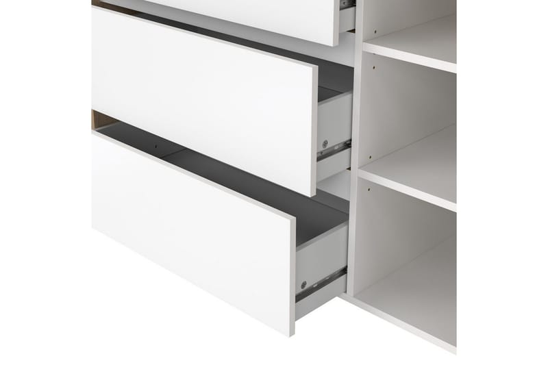 Varun Skænk 119x48 cm - Hvid/Natur - Opbevaring - Opbevaringsmøbler - Skænke & sideboards