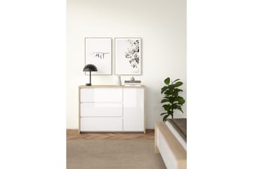 Varun Skænk 119x48 cm - Hvid/Natur - Opbevaring - Opbevaringsmøbler - Skænke & sideboards