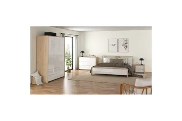 Varun Skænk 119x48 cm - Hvid/Natur - Opbevaring - Opbevaringsmøbler - Skænke & sideboards