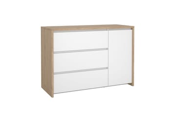 Varun Skænk 119x48 cm - Hvid/Natur - Opbevaring - Opbevaringsmøbler - Skænke & sideboards
