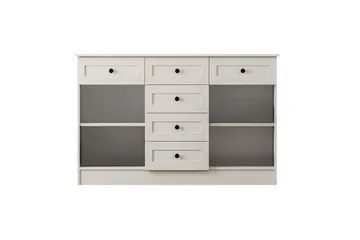 Zavira Kommode 130 cm - Mat Hvid - Opbevaring - Opbevaringsmøbler - Kommode
