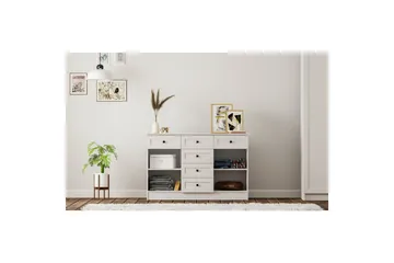 Zavira Kommode 130 cm - Mat Hvid - Opbevaring - Opbevaringsmøbler - Kommode