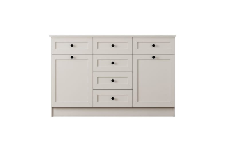 Zavira Kommode 130 cm - Mat Hvid - Opbevaring - Opbevaringsmøbler - Kommode