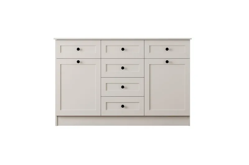 Zavira Kommode 130 cm - Mat Hvid - Opbevaring - Opbevaringsmøbler - Kommode