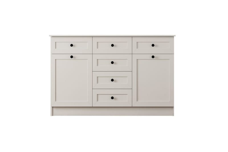 Zavira Kommode 130 cm - Mat Hvid - Opbevaring - Opbevaringsmøbler - Kommode