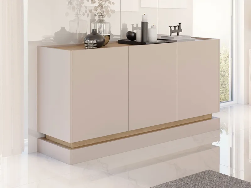 Zelric Skænk 160x37 cm - Beige - Opbevaring - Opbevaringsmøbler - Skænke & sideboards