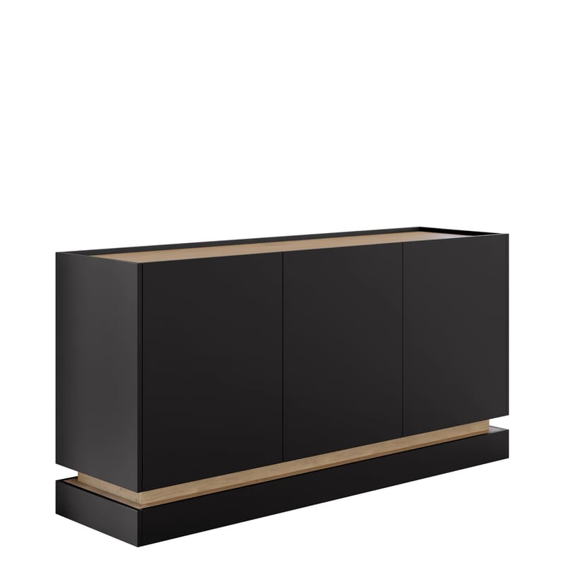 Zelric Skænk 160x37 cm, Sort